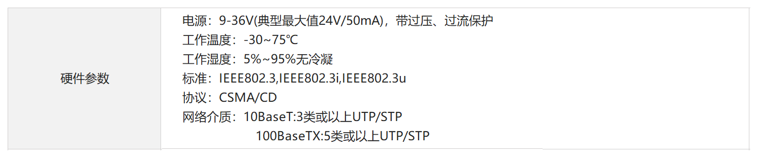 五口百兆工业交换机